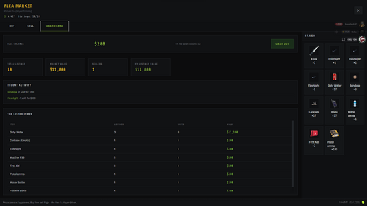 EFT Flea Market – Player-to-Player Trading