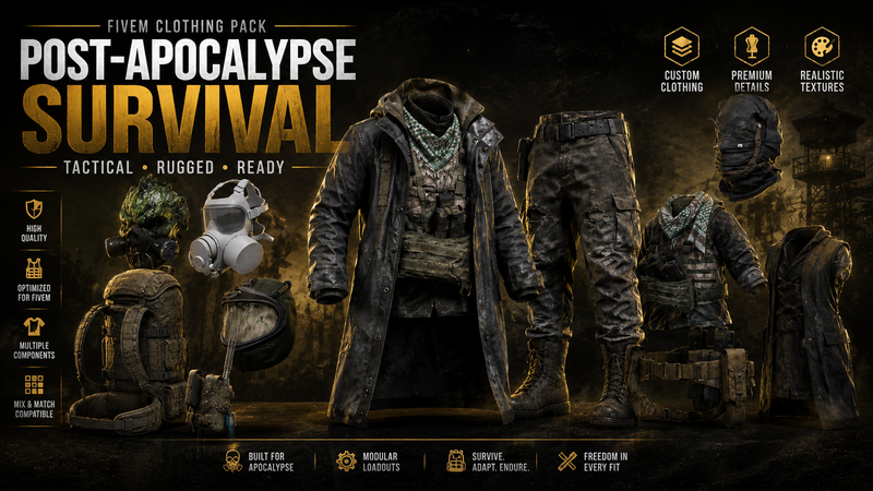 POST-APOCALYPSE Survival CLOTHING PACK 5.2GB
