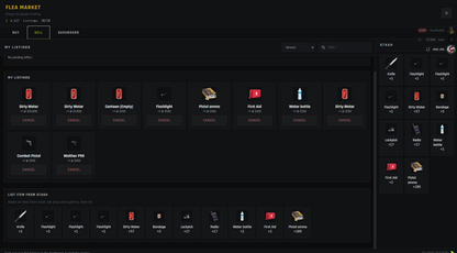 EFT Flea Market – Player-to-Player Trading