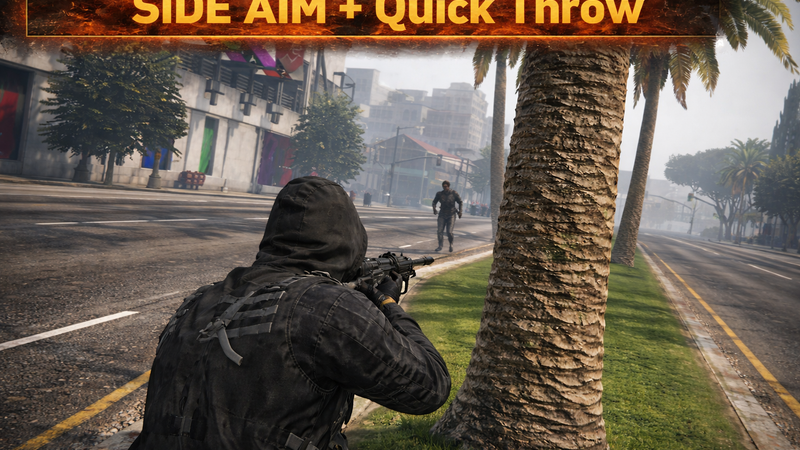 Side Aim / Side Lean + Quick Throw