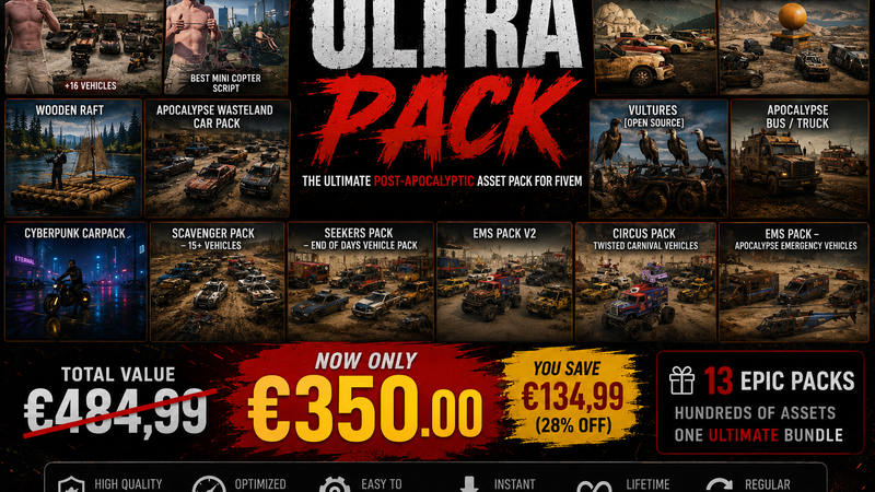 Ultra Pack – Complete Post-Apocalyptic Vehicle Bundle for FiveM