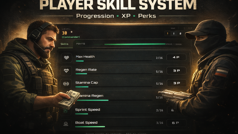 Skill System – Progression, Titles & Leaderboard