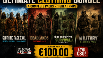 ALL APOCALYPSE / SURVIVAL CLOTHING PACK BUNDLE