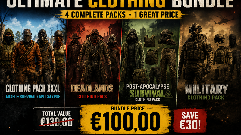 ALL APOCALYPSE / SURVIVAL CLOTHING PACK BUNDLE