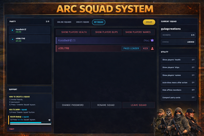 ARC-style Persistent Squad System