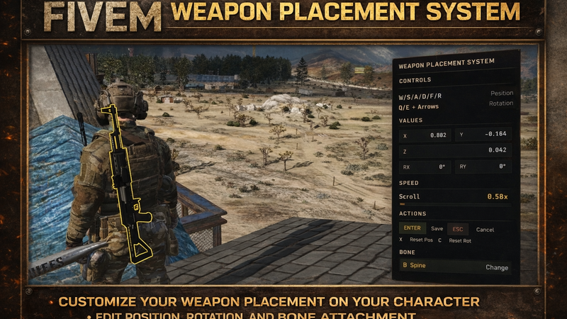 Weapon Placement System Advanced Backitems