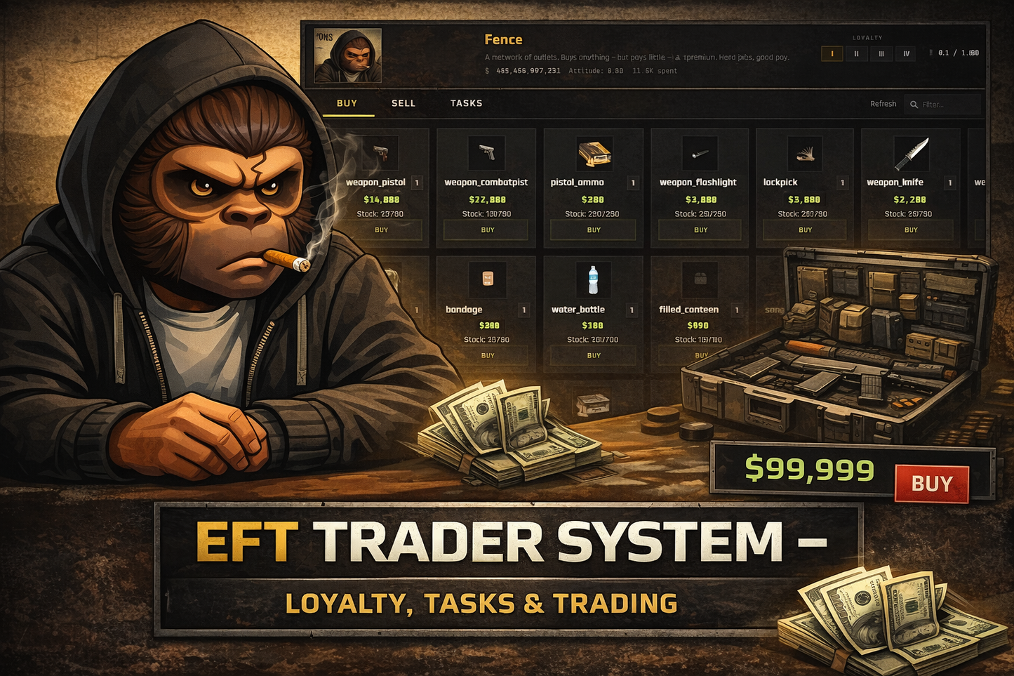 EFT Trader System – Loyalty, Tasks & Trading