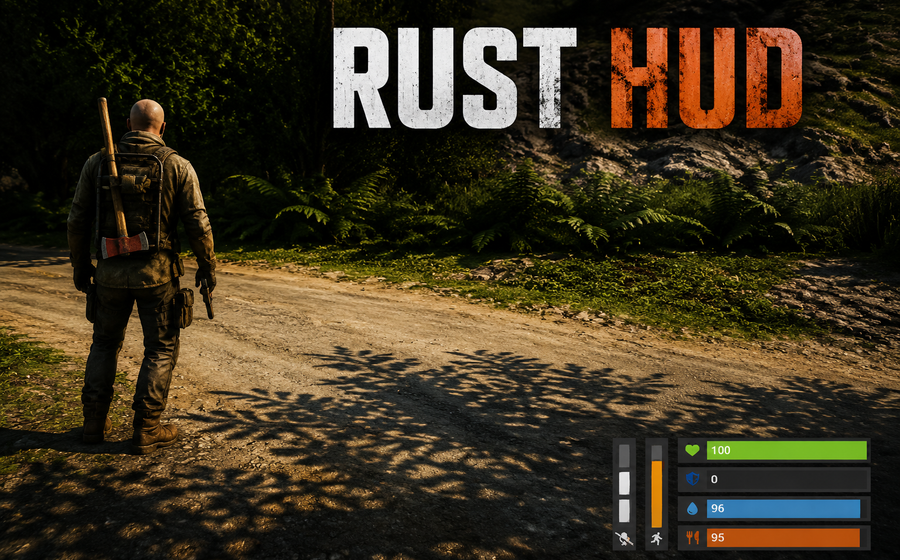 Rust Inspired HUD | FiveM Standalone Survival UI