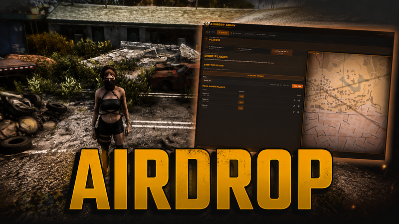 AIRDROPS — Plane Drops · Chest Loot · In-Game Admin Panel