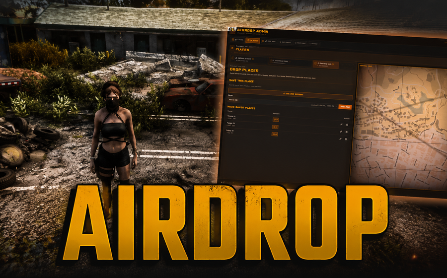 AIRDROPS — Plane Drops · Chest Loot · In-Game Admin Panel
