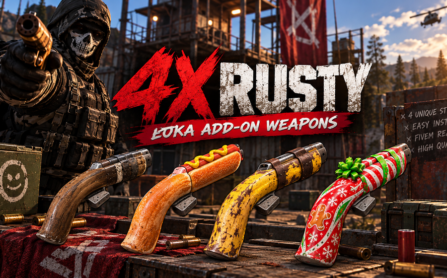 Rusty Eoka Weapons Pack (4X)
