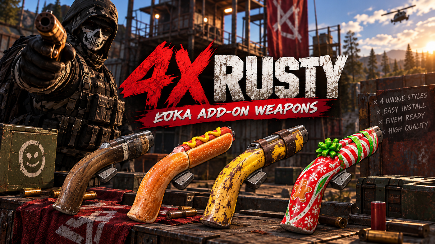 Rusty Eoka Weapons Pack (4X)
