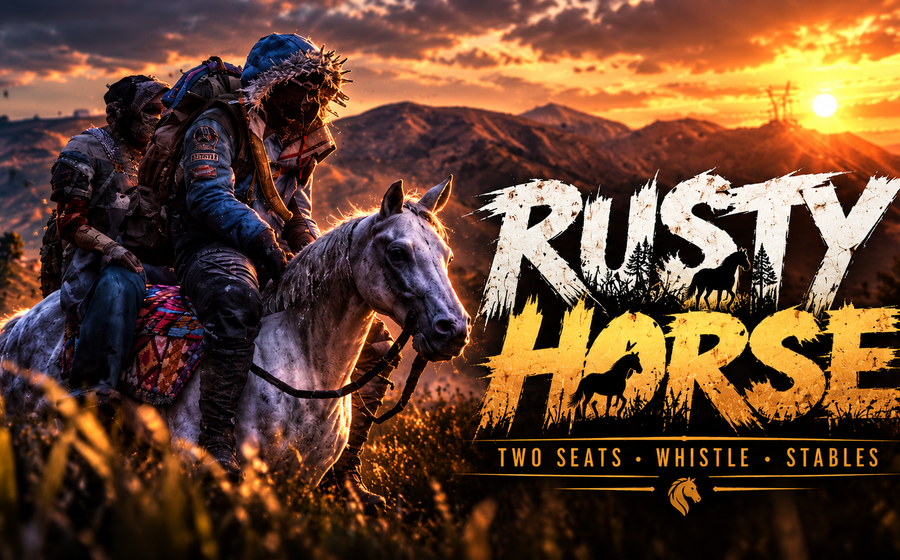 Rusty Horse Stables, Whistle & Two-Seat Mount