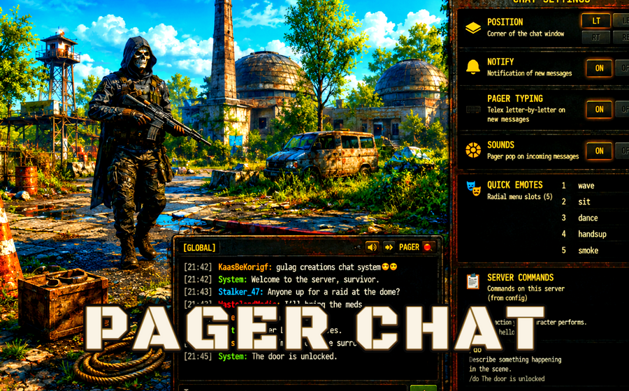 Retro Pager RP Chat | Chat System