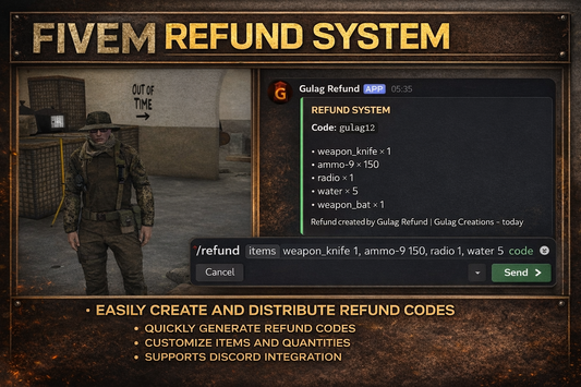 Gulag Refund — Discord + FiveM Refund System