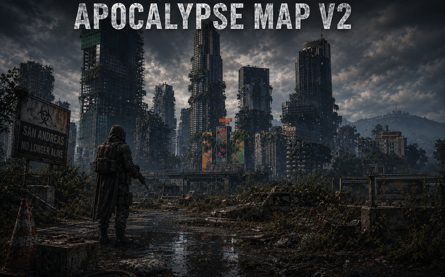 Zombie Apocalyps Survival Map – Wasteland ☢️